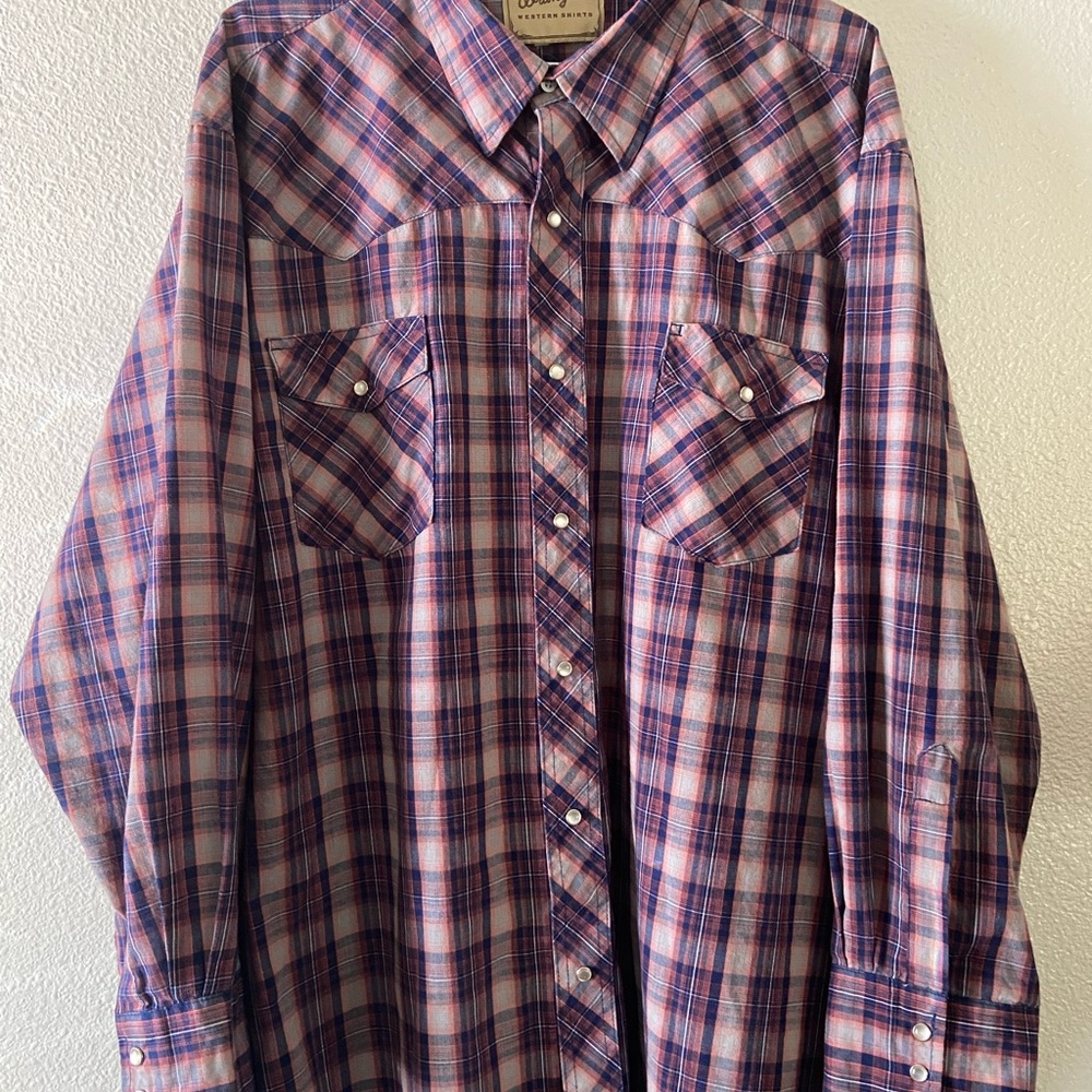 Levi's Men's Plaid Shirt - Red and Blue